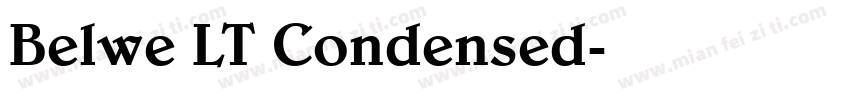 Belwe LT Condensed字体转换